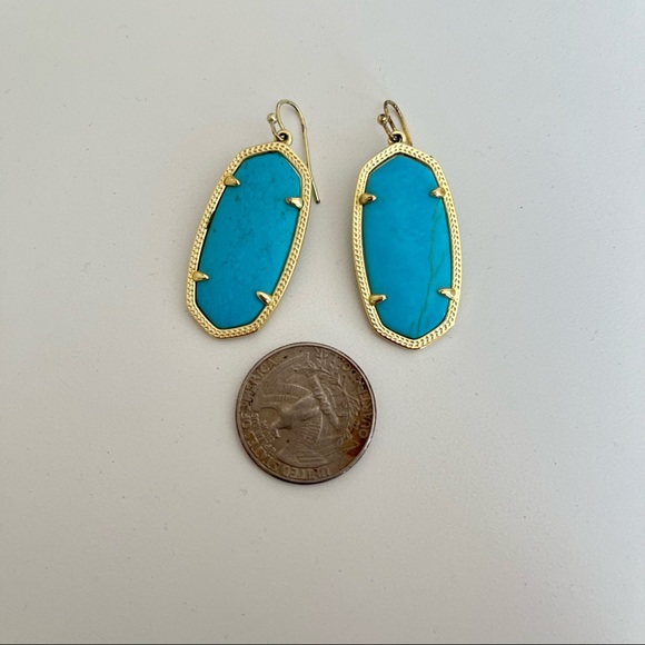 Kendra Scott turquoise earrings - Picture 3 of 3
